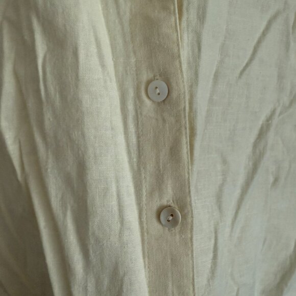 Madewell Linen-Blend Peter Pan Collar Shirt - Picture 9 of 9